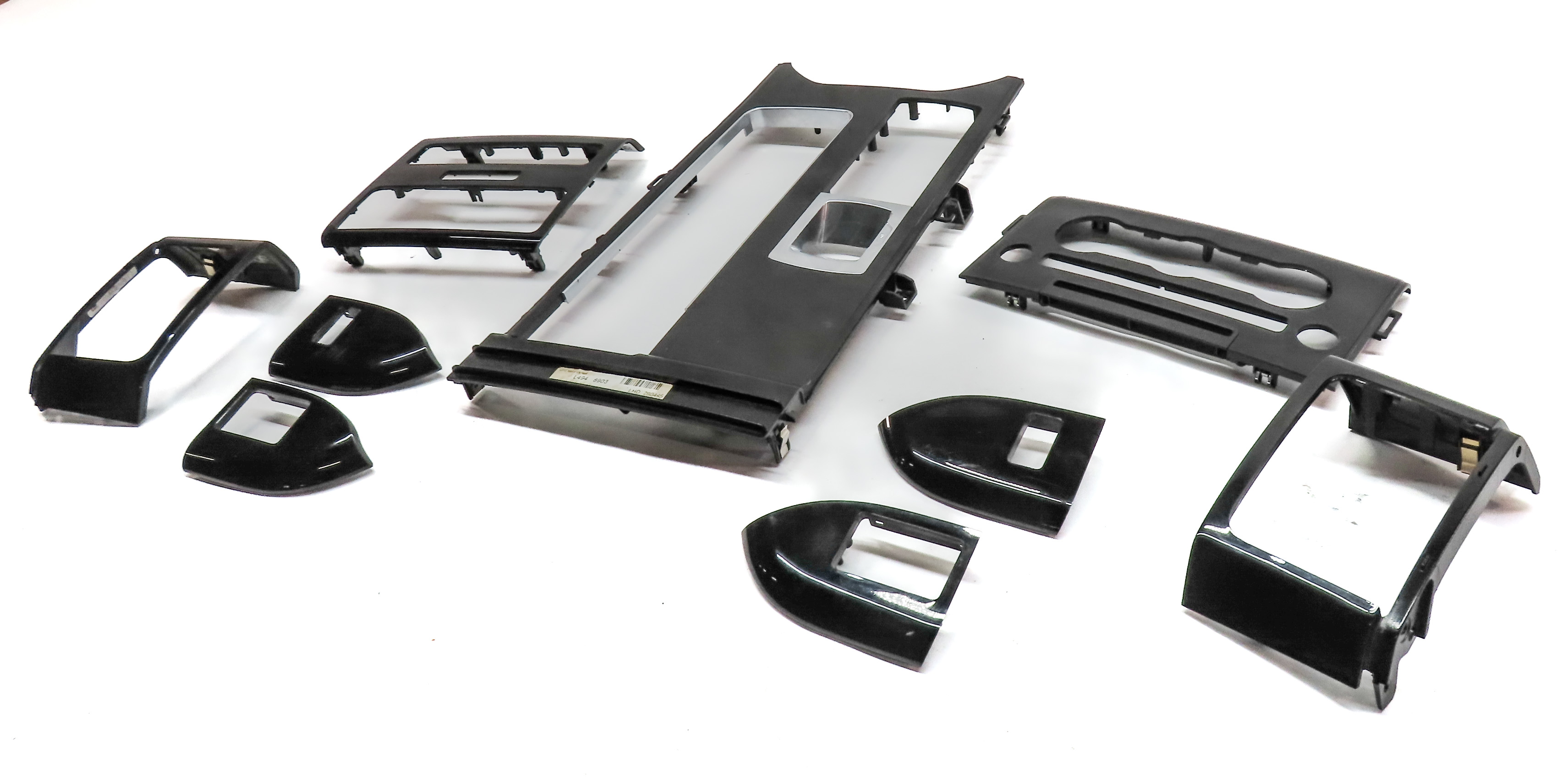 2016 RANGE ROVER SPORT L494 FRONT REAR DOOR DASH CONSOLE TRIM SET9 (Grand Black) — exact item pictured